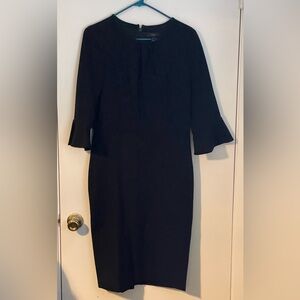 J. Crew Black Long Sleeve Dress 8 Tall